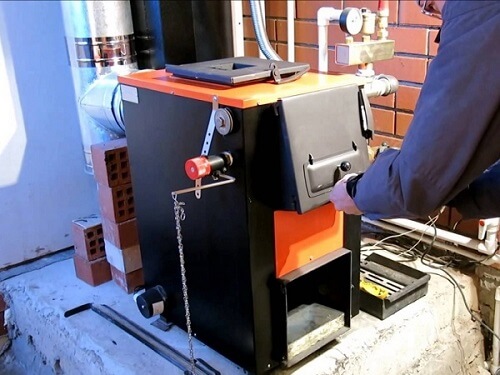 Монтаж твердотопливного котла в Радошковичах