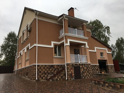 Наружная отделка дома в Радошковичах