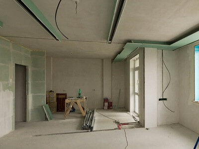 Перегородка в комнате из гипсокартона в Радошковичах