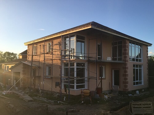 Штукатурка фасада в Радошковичах