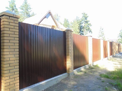 Забор из металлопрофиля в Радошковичах